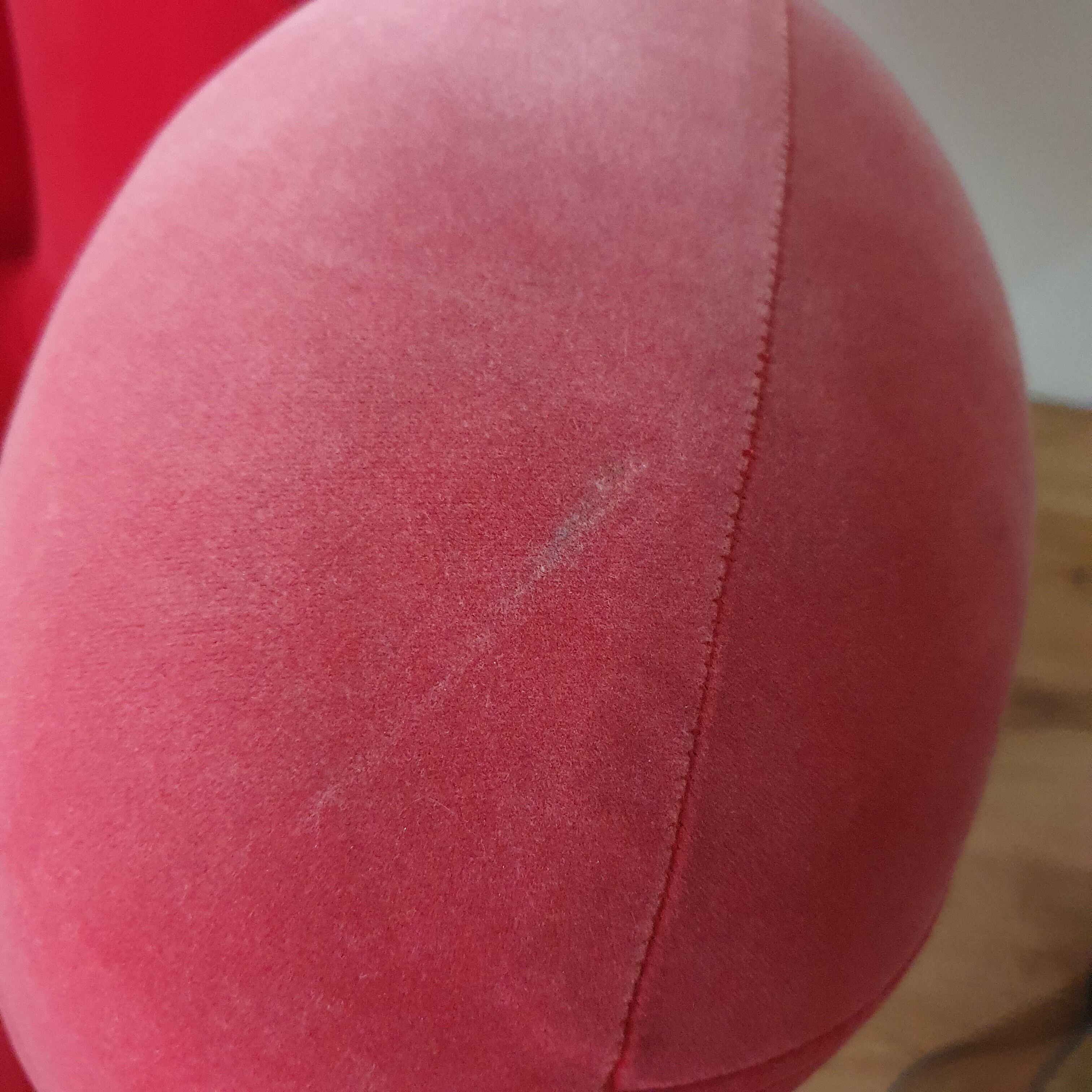 Vintage red hand armchair - 70s