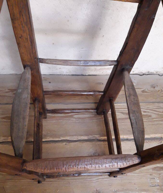 Old country folk art armchair