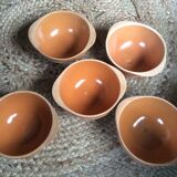 Series of 5 stoneware bowls