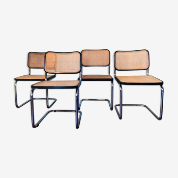 Suite of 4 chairs B32 by Marcel Breuer 70