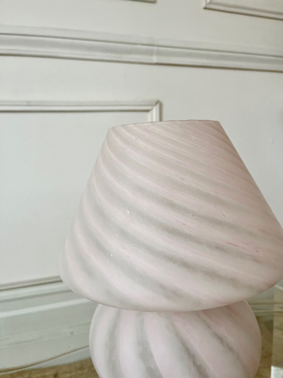 Pair of Murano glass mushroom lamps, 1970