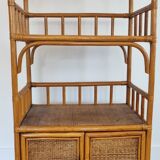 Vintage rattan shelf