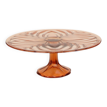 Pink and Orange Art Deco Cake Platter / Pastry Dish VSL 33cm