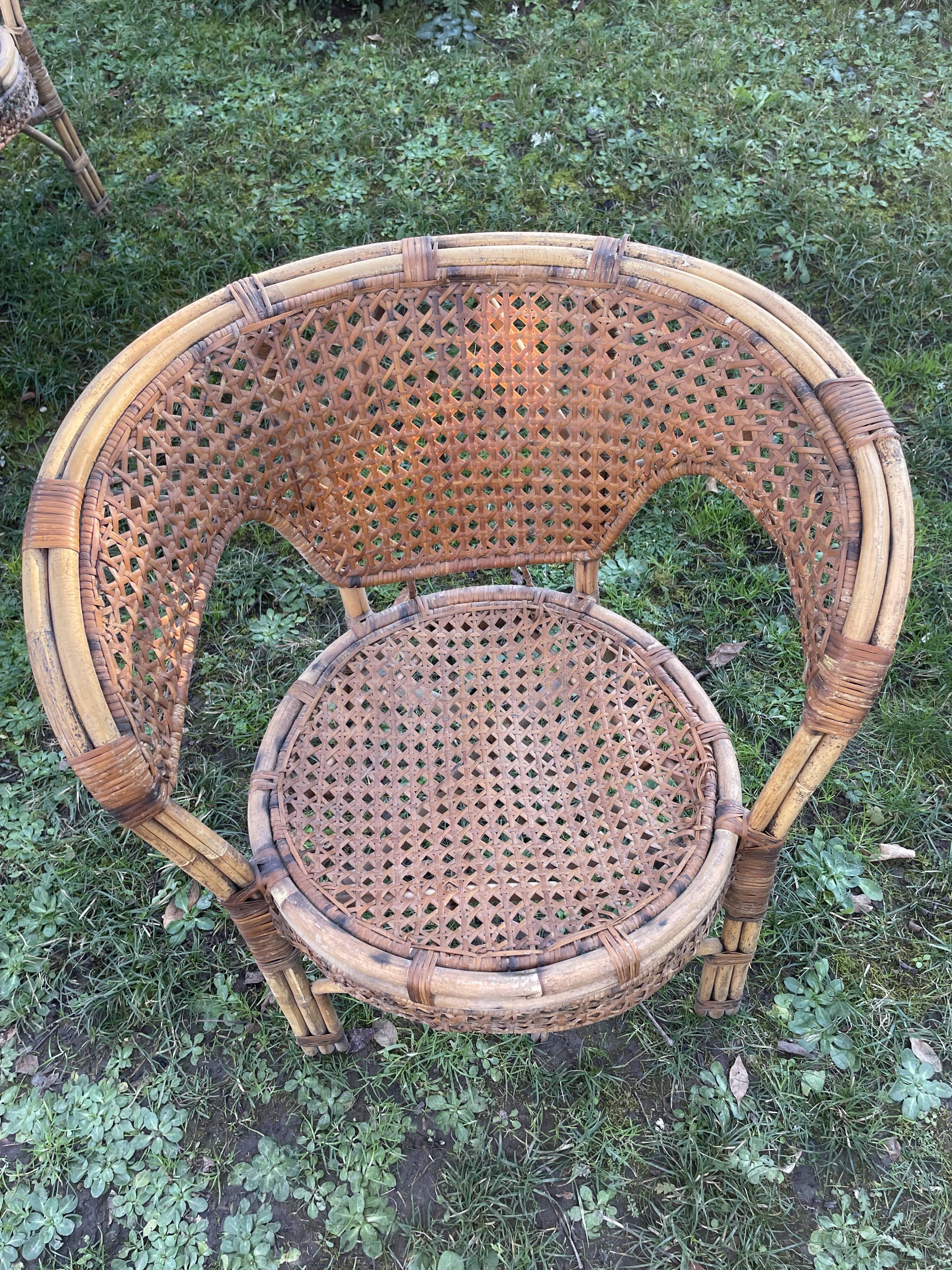 Rattan garden furniture