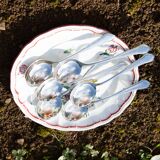 Set of 6 WMF silver-plated ice cream spoons "90"