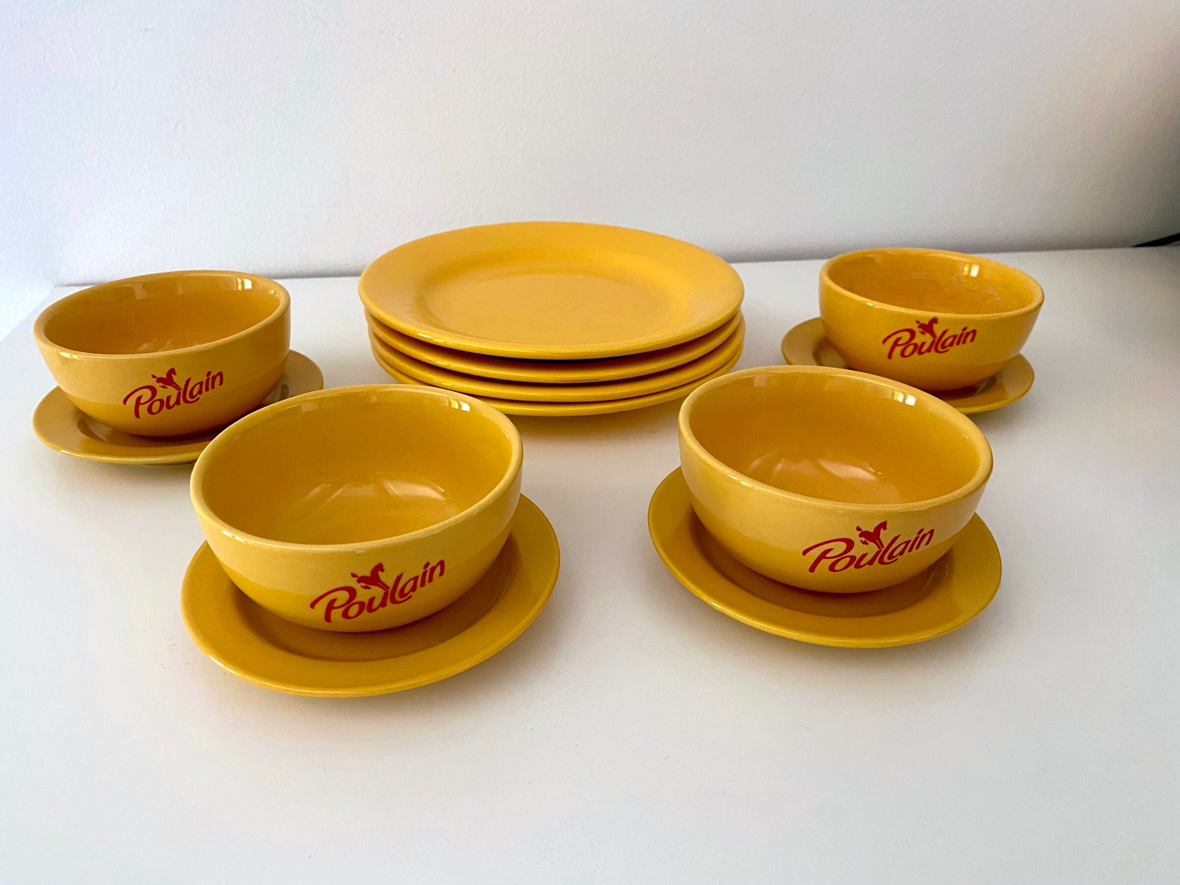 4 bowls Foal and dessert plates