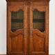 Large antique display cabinet with two doors – wood – detailed sc