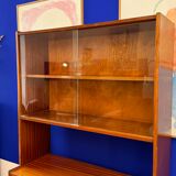 Storage cabinet with showcase of the 60s pedestal shelf
