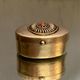 Oval silver box enhanced with coral Middle East India Asia