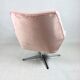 Pink swivel armchair, 1980s
