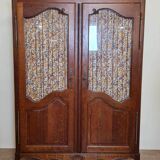 Small neo-rustic LXV style display case in natural wood