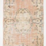 5x9 Red Soft Color Pastel Classic Turkish Area Rug, 161x271Cm SK 4879