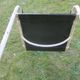 Pair of mid century cantilever iron and wood painted garden chairs, 1950s