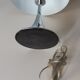Paire de lampes champignon chromées
