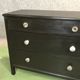 Chest of drawers in oak and glass buttons - 30 years