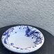 Hollow dish in enameled ceramic bird pattern hand painted Portugal numbered