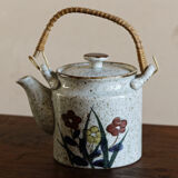 Grand feu stoneware tea service, Japan