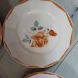 6 old Digoin and Sarreguemines dinner plates
