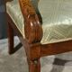 Paire de Fauteuils à Crosses en Acajou, époque Restauration – Début XIXe