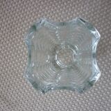 Art-deco faceted glass vase