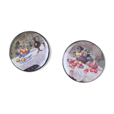 Lot de 2 assiettes décoratives ceraplat espagne – natures mortes