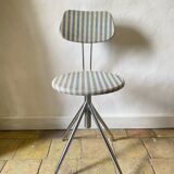 Vintage striped swivel chair