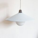 Sky blue metal pendant light
