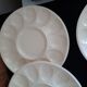 Set of 6 Vintage Mimosa Egg Plates – Speckled Cream Ceramic