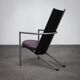 Pair of postmodern armchairs with side table (1980s)