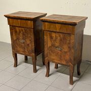 Large Art Deco bedside tables, Italy, 1930s, set of 2