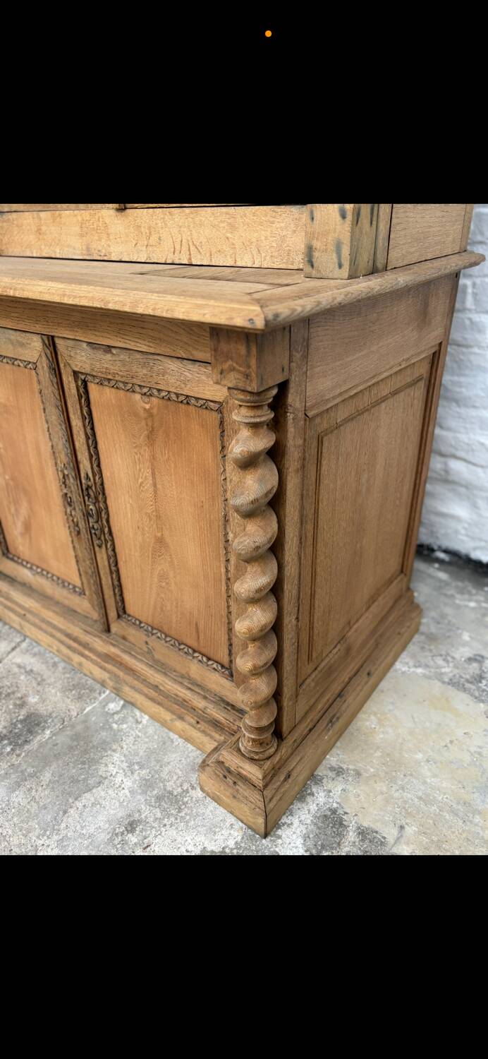 Oak apothecary cabinet, 19th century.