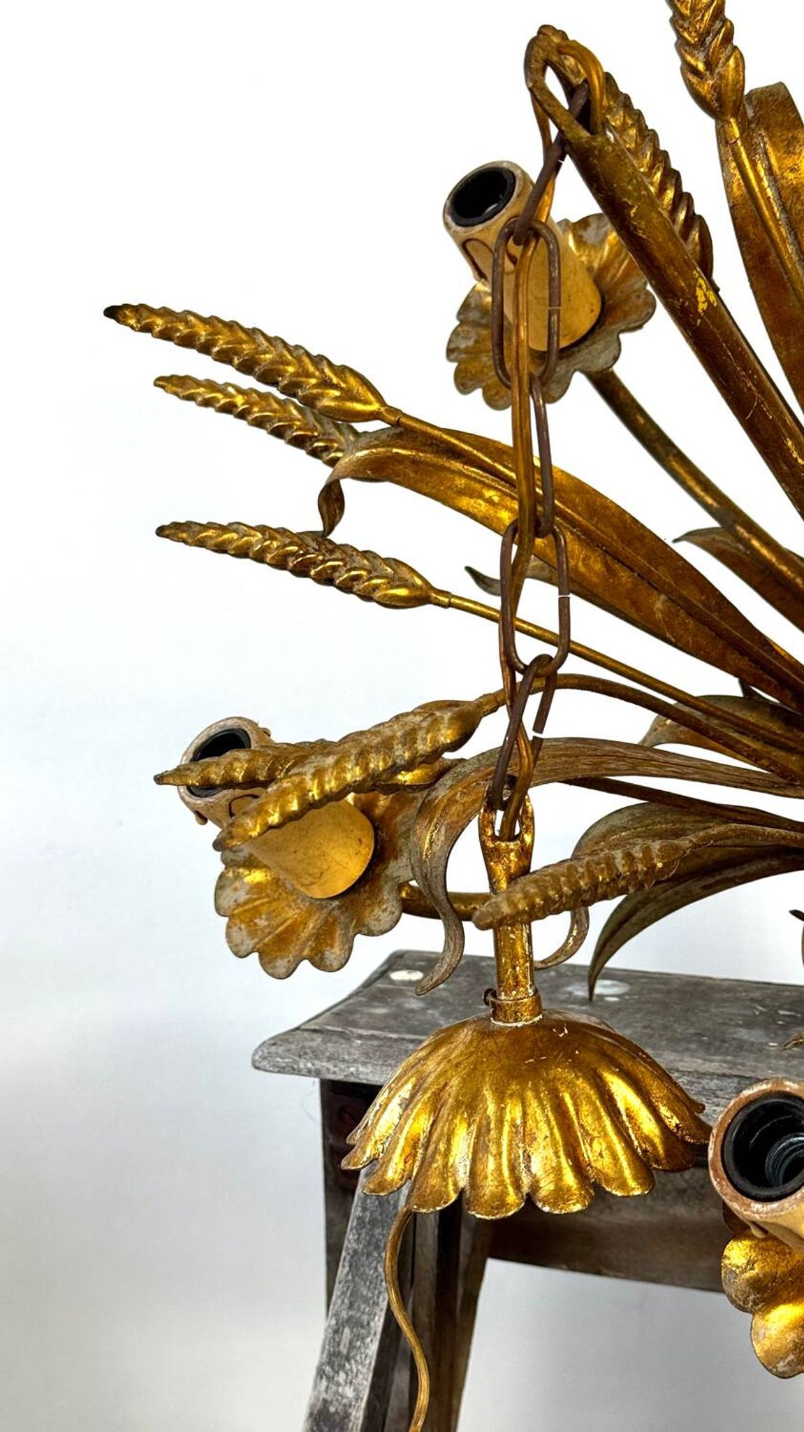 Wheat ear lustre attributed to Maison Jansen.