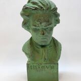 Terracotta bust of beethoven signed by henri onesto