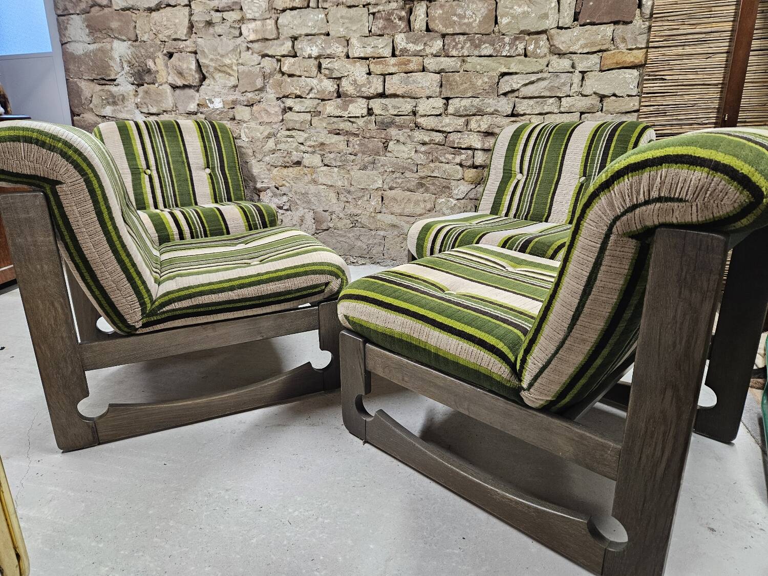 Set of 4 armchairs 1960/1970