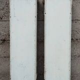 Pair of 2 old small solid wood display cabinets