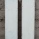 Pair of 2 old small solid wood display cabinets