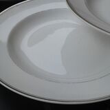 6 Hollow plates, porcelain Limoges, Charles Ahrenfeldt.