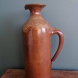Enameled stoneware pitcher bottle
