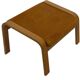Vintage ikea poang tan leather cantilever footstool ottoman design