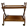 Vintage Cherry Wood Rolling Trolley from the 1970s