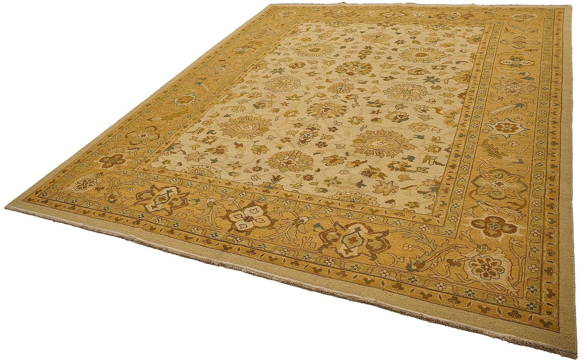 Turkish Handknotted Wool Oushak Rug 262 cm x 350 cm