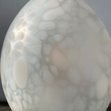 Lampe oeuf en verre blanc, 1970