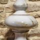 Large glazed ceramic lamp base by Jean-François Descombes, Vallauris.