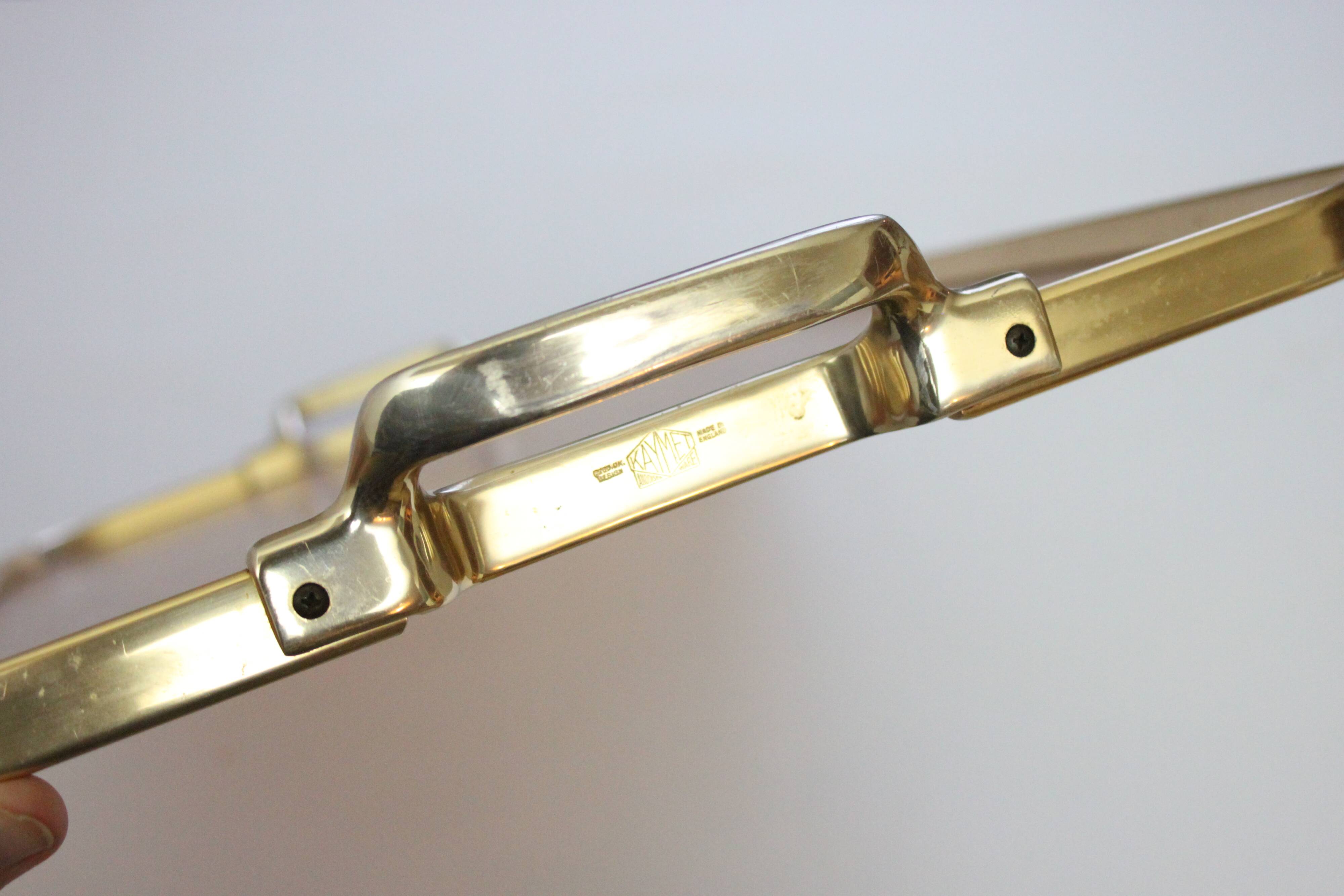 Kaymet Rose gold colored aluminum tray, UK 1970s