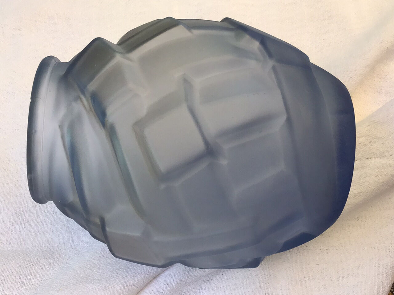 Art deco blue glass vase