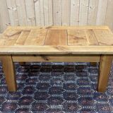 Cherry wood coffee table with sliding top, work from the 70s