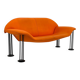 Postmodern two-seater sofa by Burkhard Vogtherr for Hain & Tohme, 1980.
