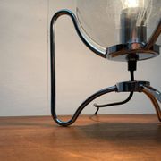 Mid-century space age tripod globe table lamp, 1960s