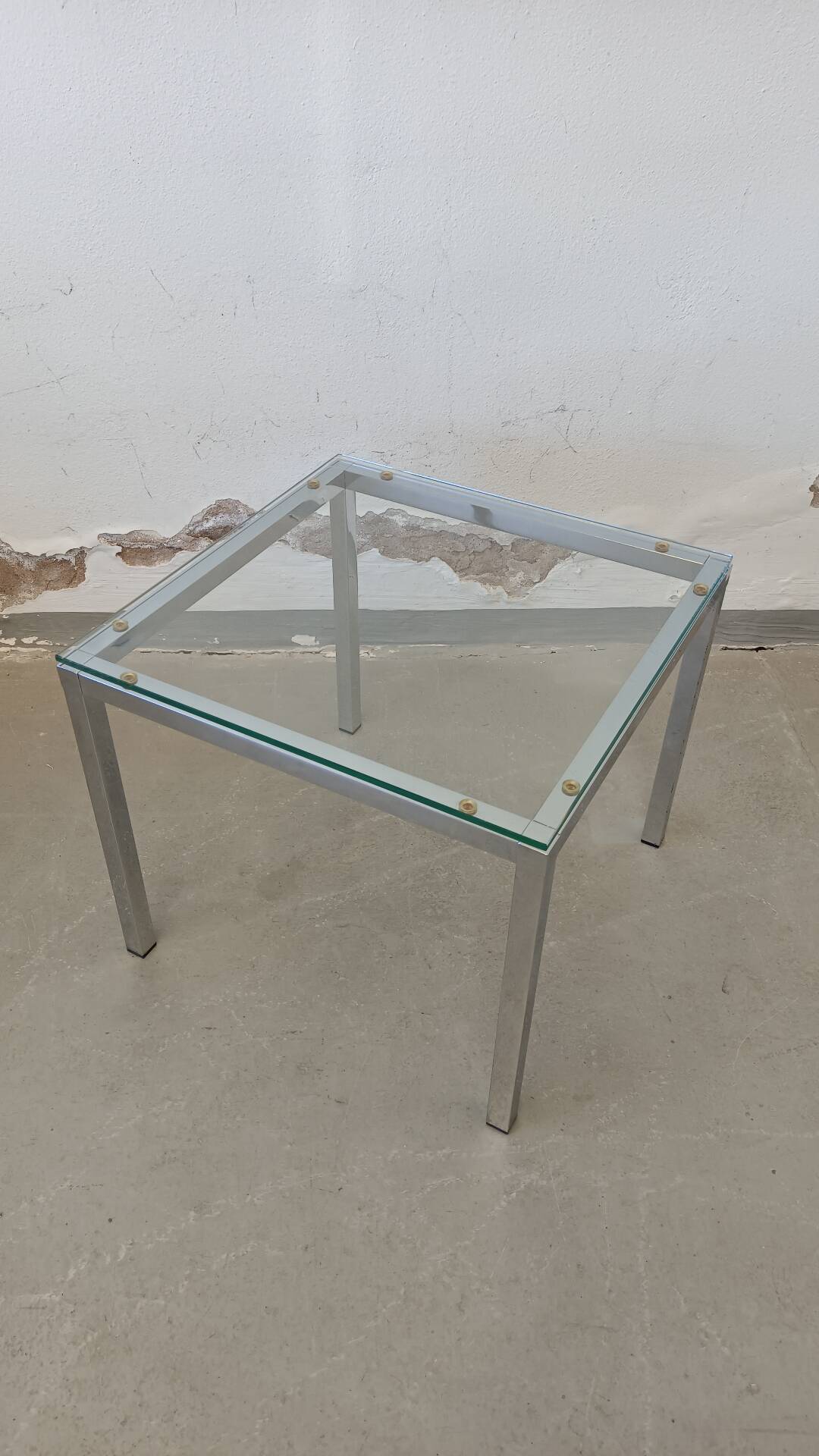 Chrome side table