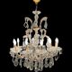 Italian crystal murano glass chandelier, 1950s